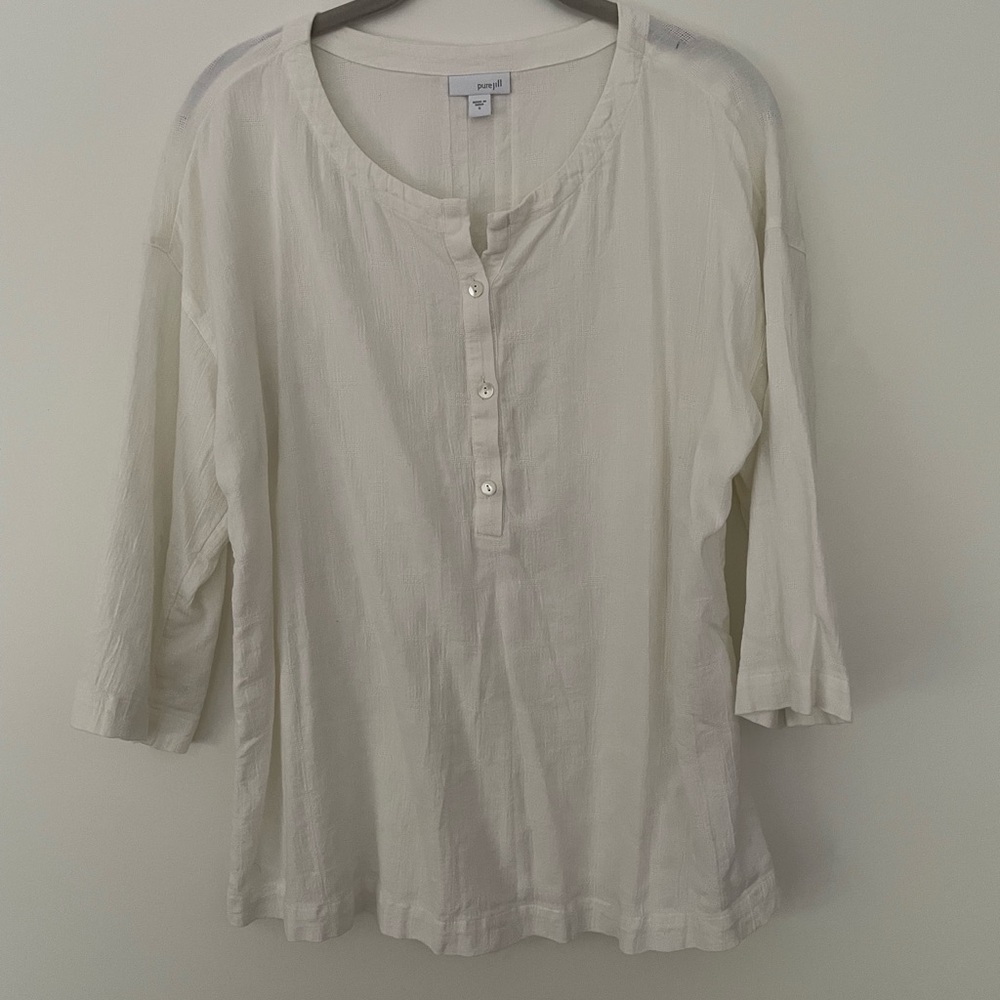 J. Jill Three Quarter Sleeve Top